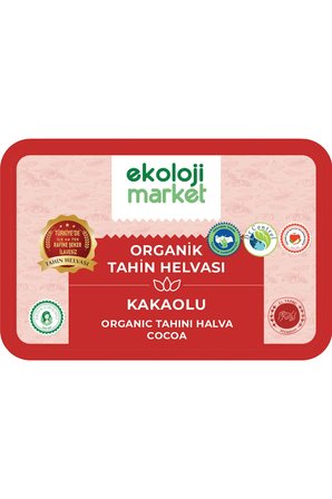 Organik Glutensiz Kakaolu Tahin Helvası 200 Gr / Organic Gluten-Free Cocoa Tahini Halva 200 Gr