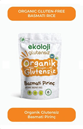 Organik Glutensiz Basmati Pirinç 500 Gr 3 lü Paket Organic Gluten Free Basmati Rice 500 Gr 3 Pack