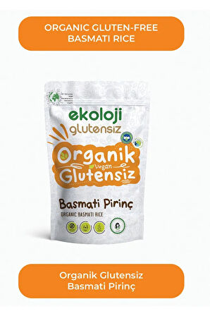 Organik Glutensiz Basmati Pirinç 500 Gr  Organic Gluten Free Basmati Rice 500 Gr