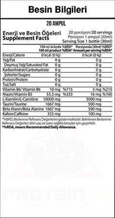 Hardline Nutrition Matrix Limon Aromalı Sıvı 30 ml