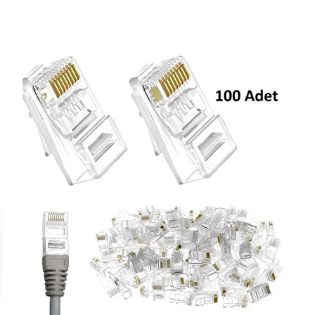 SL-COB8P RJ-45 100 Lü Paket Jack Uyumlu