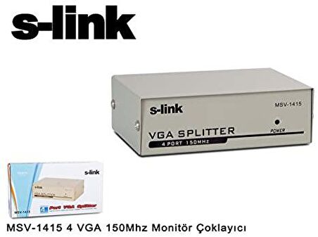 S-LİNK ADP 4 PORT VGA ÇOKLAYICI MSV-1415