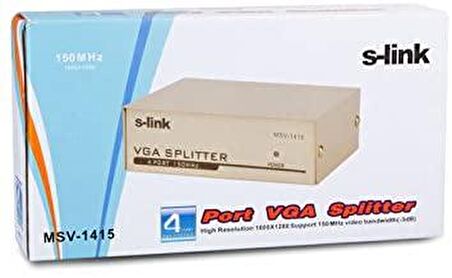 S-LİNK ADP 4 PORT VGA ÇOKLAYICI MSV-1415