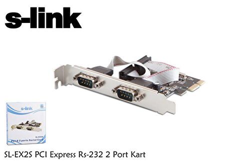 S-LINK SL-EX2S PCI EXPRESS=--RS-232 2 PORT KART