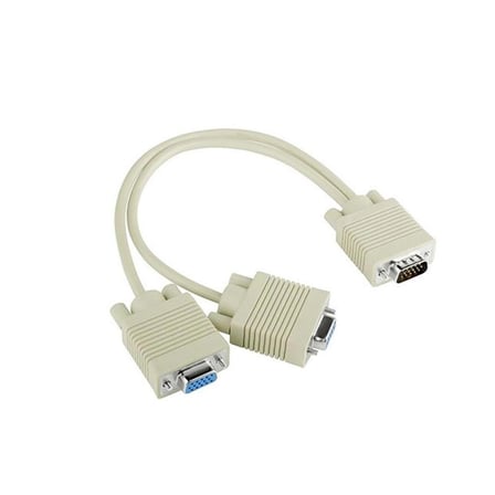 VGA ÇOKLAYICI KABLOSU 1 ERKEK TO 2 DİŞİ 30CM S-LİNK SL-VGA152