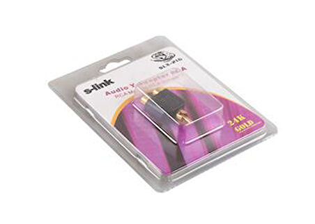 S-link SLX-216 Audio Y- Adapter RCA Çevirici