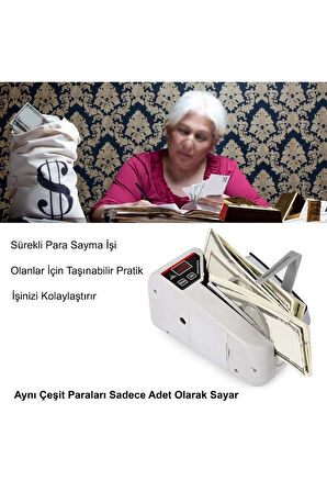 Kağıt Para Sayma Makinesi Mini Taşınabilir UV Lamba Para Kontrol