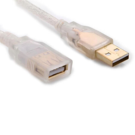 SLX-323 USB 2.0 Şeffaf USB Uzatma Kablosu 5MT