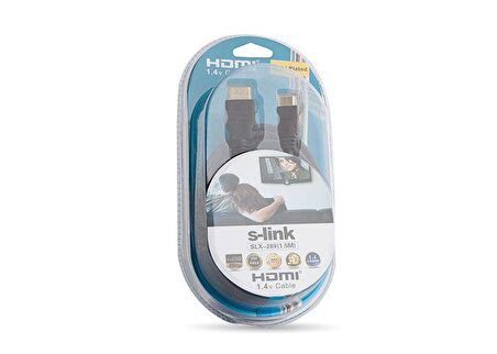 S-LINK SLX-289 1,5m HDMI=--MİNİ HDMI ÇEVİRİCİ KABLO