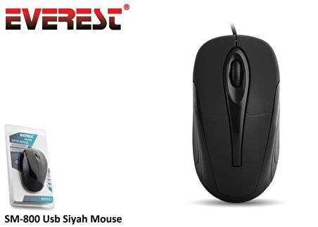 EVEREST SM-800 KABLOLU USB SiYAH MOUSE