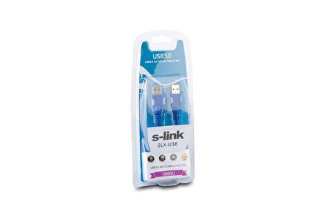 S-Link SLX-U38 USB 3.0 Uzatma Kablosu Gold 1.5m