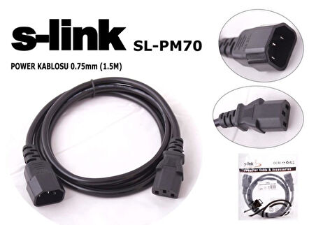 S-LINK SL-PM70 1.5MT 0.75MM POWER ARA KABLOSU
