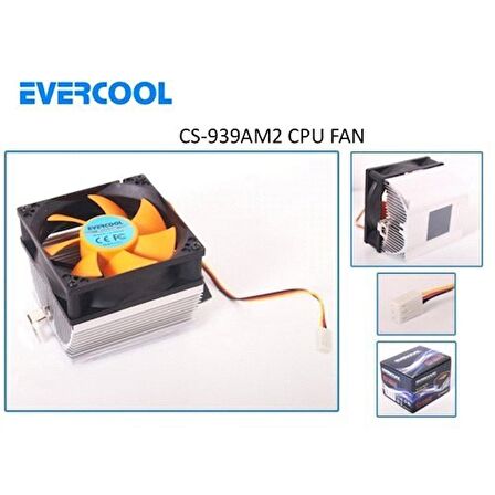 Cpu Fan Evercool Cs 939Am2 3Pin