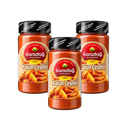 Karadağ Baharat Kajun Çeşnisi 200 gr 3 lü