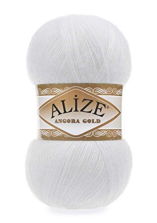 Alize Angora Gold El Örgü İpi  055 BEYAZ 1 ADET