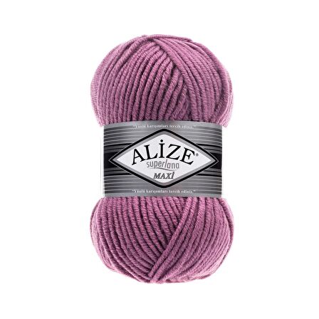 Alize Superlana Maxi El Örgü İpliği - 28 Gül Kurusu
