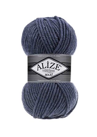 Alize Superlana Maxi El Örgü İpi Denim Melanj 203