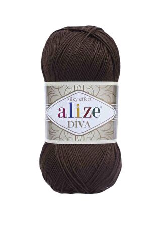 Alize Diva El Örgü İpi Kahve 026