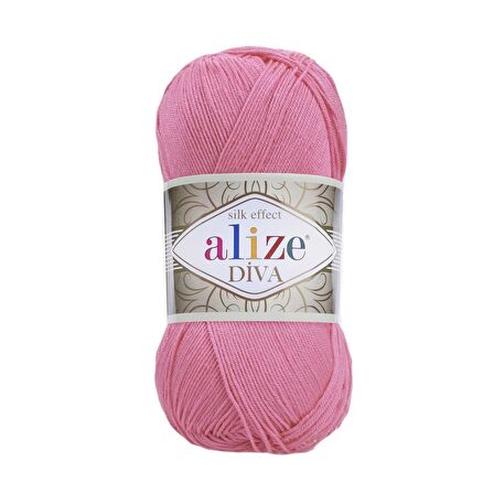 Alize Diva El Örgü İpliği - 178 Pembe