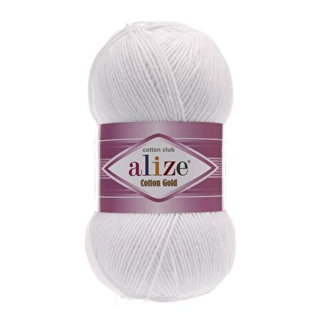 Alize Cotton Gold El Örgü İpliği - 55 Beyaz