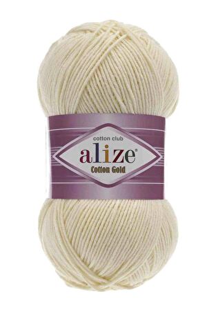 Alize Cotton Gold El Örgü İpi Krem 001
