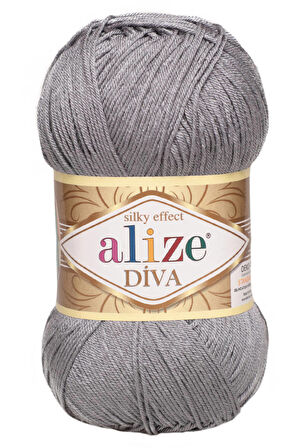 Alize Diva El Örgü İpi Kömür Grisi 087