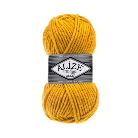 Alize Superlana Maxi El Örgü İpliği - 488 Zerdeçal