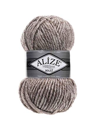Alize Superlana Maxi El Örgü İpi Jaspe Sütlü Kahve 803
