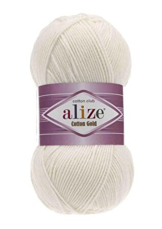 Alize Cotton Gold El Örgü İpi Açık Krem 062