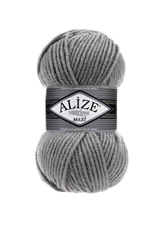 Alize Superlana Maxi El Örgü İpi Kömür Grisi 087