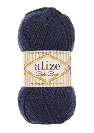 Alize Baby Best El Örgü İpi Lacivert 058