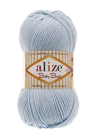 Alize Baby Best El Örgü ipi Açık Mavi 183