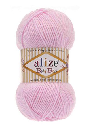 Alize Baby Best El Örgü ipi Toz Pembe 185