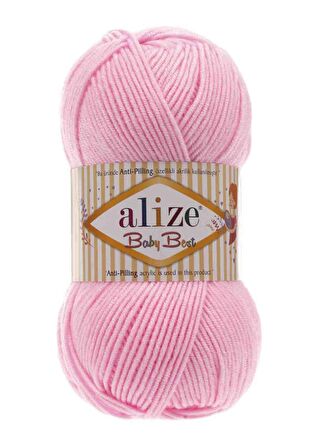 Alize Baby Best El Örgü ipi Açık Pembe 191