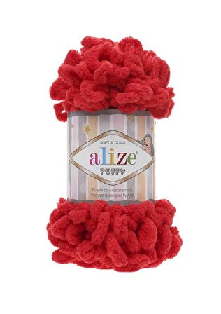 Alize Puffy El Örgü İpi Kırmızı 056