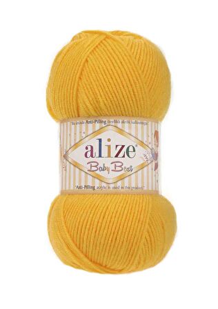 Alize Baby Best El Örgü ipi Koyu Sarı 216