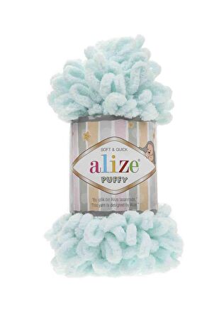 Alize Puffy El Örgü İpi Su Yeşili 015