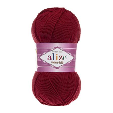 Alize Cotton Gold El Örgü İpliği - 390 Vişne Çürüğü