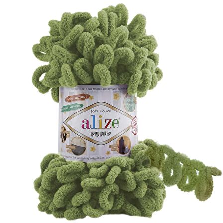 Alize Puffy El Örgü İpi 485 Yeşil