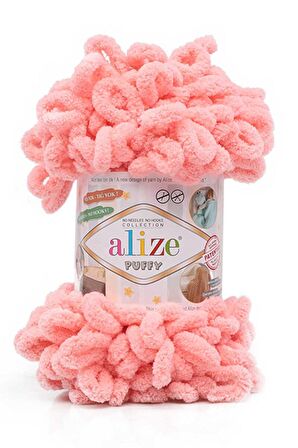 Alize Puffy El Örgü İpi Somon 529