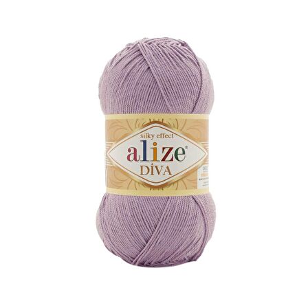 Alize Diva El Örgü İpi Küllü Lila 505