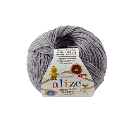 Alize Cotton Gold Hobby New Kömür Grisi 087