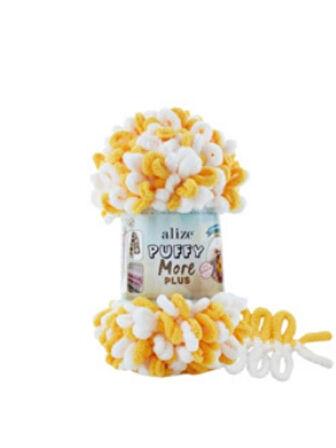 ALİZE PUFFY MORE PLUS Renk: 8002 250 gr/11 mt