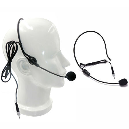Osawa OSW W-2 Kablolu 3.5 Mm Vidalı Headset Telsiz Kafa Mikrofonu Müşteri Temsilcisi Mikrofonu