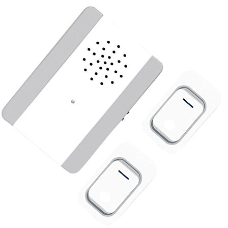 Ayt Powermaster Çift Kumandalı Tek Alıcılı 25 Melodili Kablosuz Kapı Zili 100 Metre Çekim Mesafesi