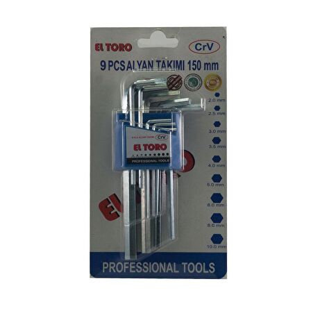 EL TORO 9PCS 150MM ALYAN TAKIMI