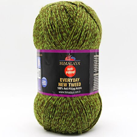 Himalaya Everyday New Tweed Anti Pilling El Örgü İpliği - 75106 Yeşil