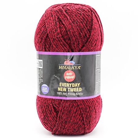 Himalaya Everyday New Tweed Anti Pilling El Örgü İpliği - 75117 Bordo