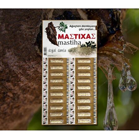 Mastiha Doğal Damla Sakızı Kartela 20x1 G