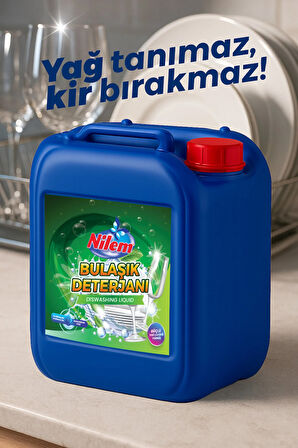Nilem Bulaşık Deterjanı Güçlü Yağ Çözücü Formül 5 L